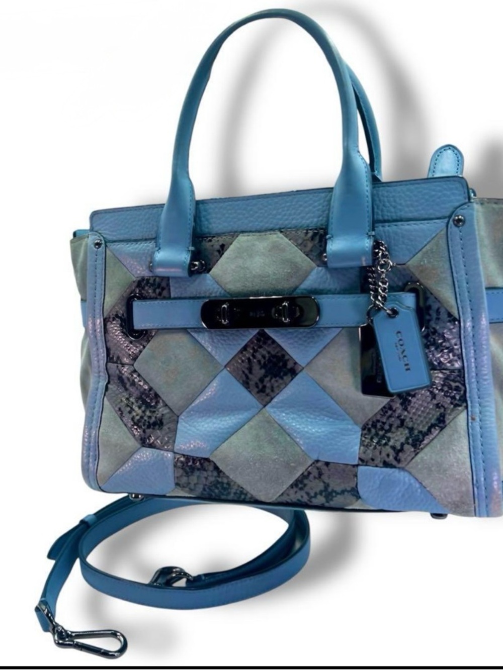 Coach Patchwork Swagger 27 EUC - Picture 3 of 12